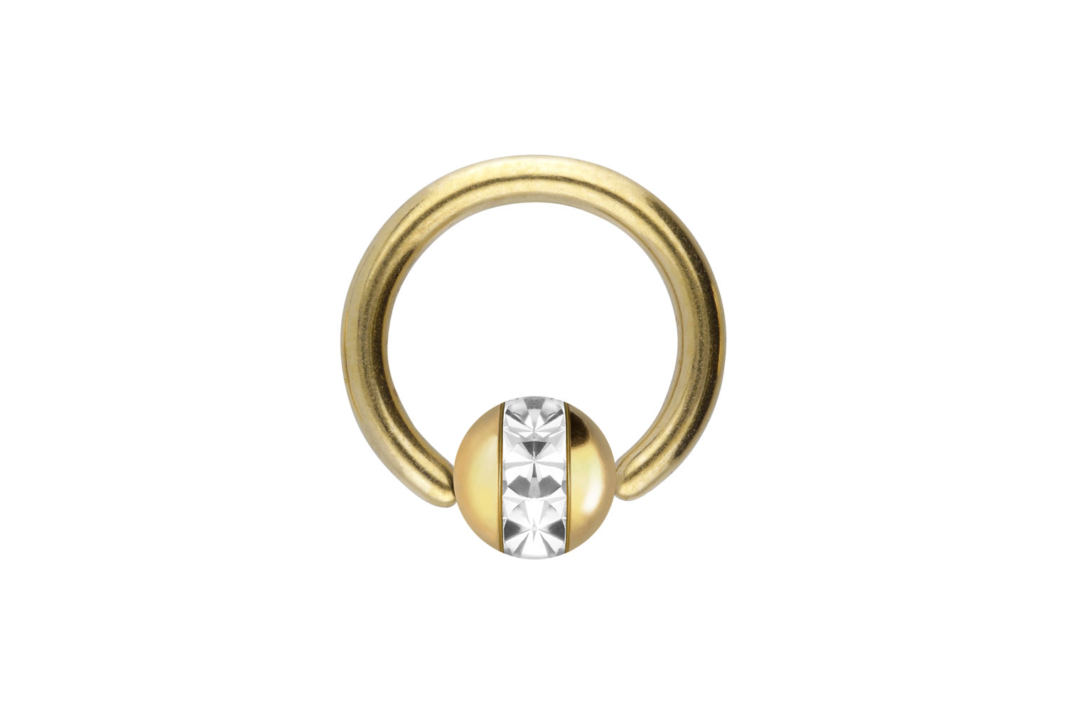 Chirurgenstahl Klemmkugelring Piercing EPOXY-RING-KUGEL